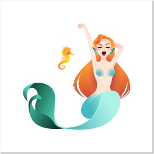 Mermaid Posters and Art